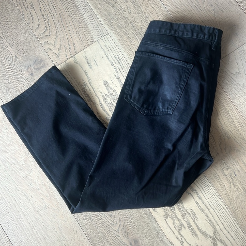 Bonobos Italian brushed 5 pocket black pants/jeans. Size 36/32 slim. Super soft. - Picture 4 of 10